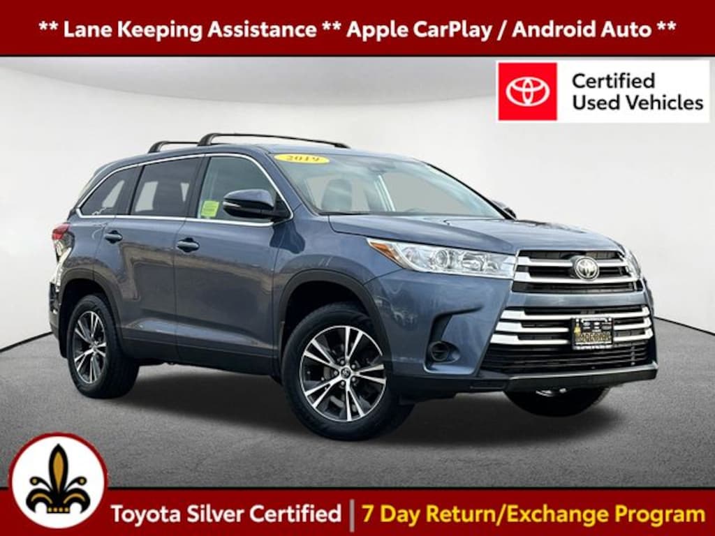 Certified 2019 Toyota Highlander LE SUV