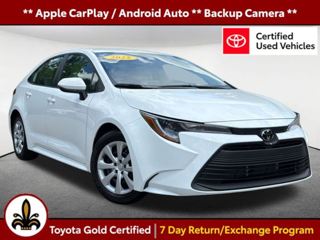 Certified 2025 Toyota Corolla LE Sedan