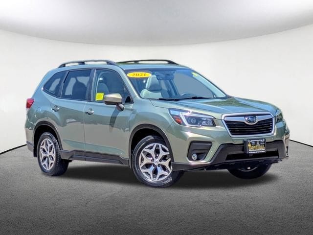 Used 2021 Subaru Forester Premium with VIN JF2SKAJCXMH504985 for sale in Milford, MA