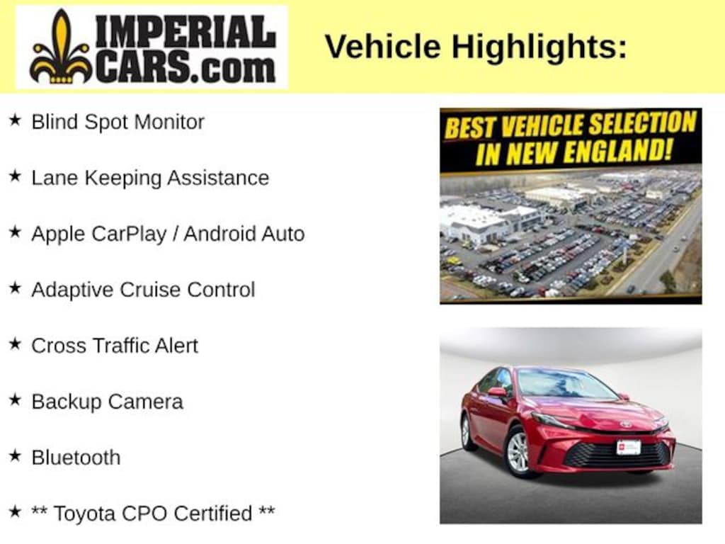 Certified 2025 Toyota Camry LE Sedan