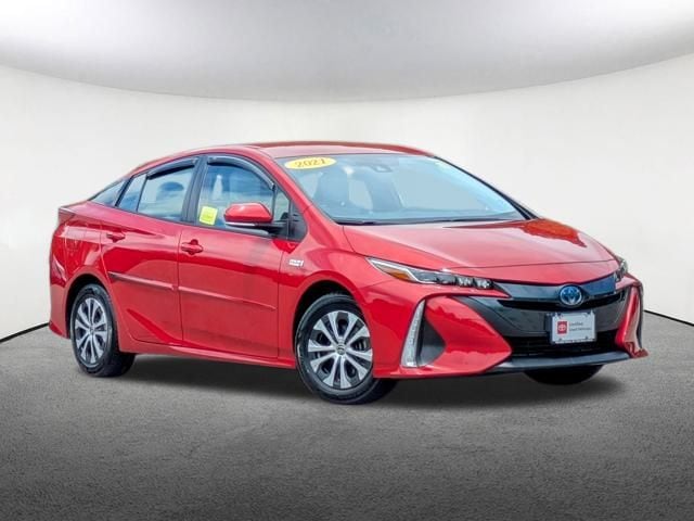 Certified 2021 Toyota Prius Prime XLE with VIN JTDKAMFP5M3167458 for sale in Milford, MA
