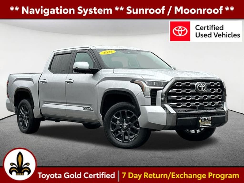 Certified 2025 Toyota Tundra Platinum Truck