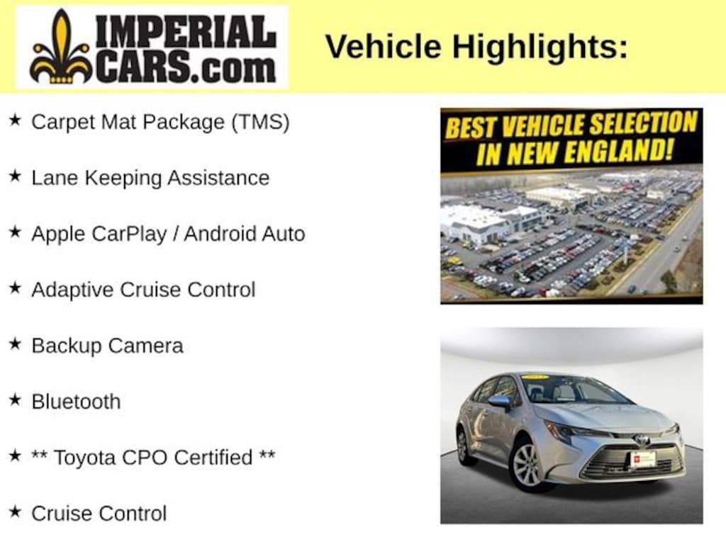 Certified 2023 Toyota Corolla LE Sedan