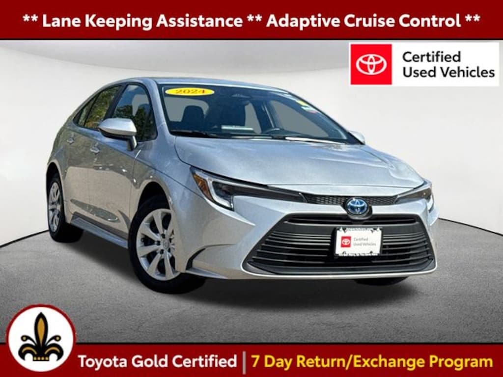 Certified 2024 Toyota Corolla Hybrid LE Sedan