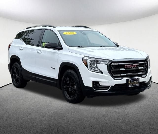 Used 2022 GMC Terrain AT4 with VIN 3GKALYEV5NL181528 for sale in Milford, MA