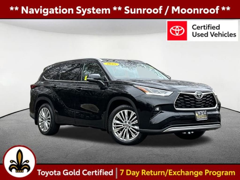 Certified 2025 Toyota Highlander Platinum SUV