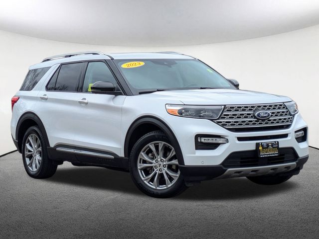 Used 2023 Ford Explorer Limited with VIN 1FMSK8FH7PGB15531 for sale in Milford, MA