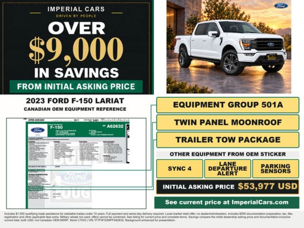 Used 2023 Ford F-150 Lariat Truck