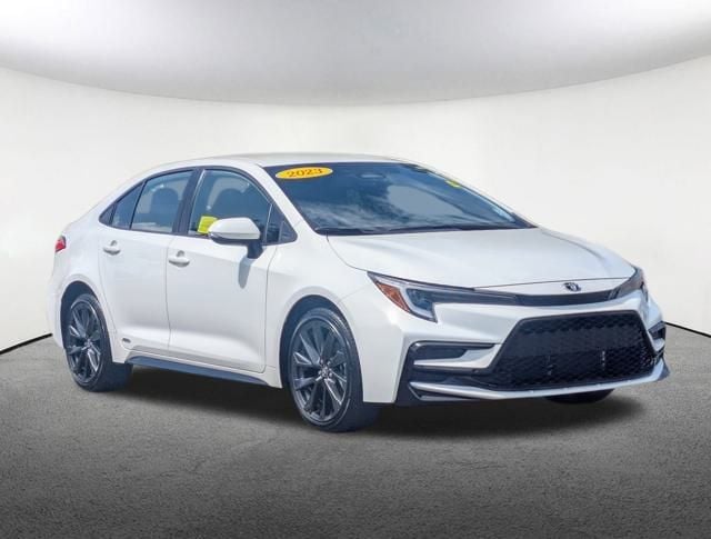 Certified 2023 Toyota Corolla SE with VIN JTDBDMHE8P3005492 for sale in Milford, MA