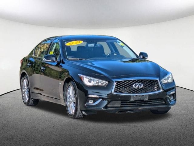 Used 2019 INFINITI Q50 LUXE with VIN JN1EV7AR1KM554255 for sale in Milford, MA