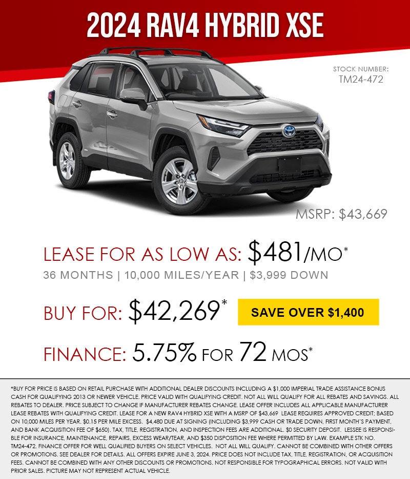 Toyota Lease Deals Special Offers and Finance Offers Available at ...
