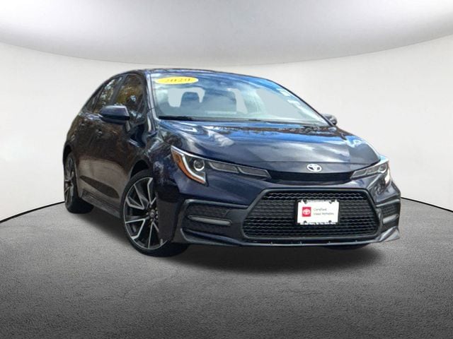Certified 2020 Toyota Corolla SE with VIN JTDS4RCE2LJ001027 for sale in Milford, MA