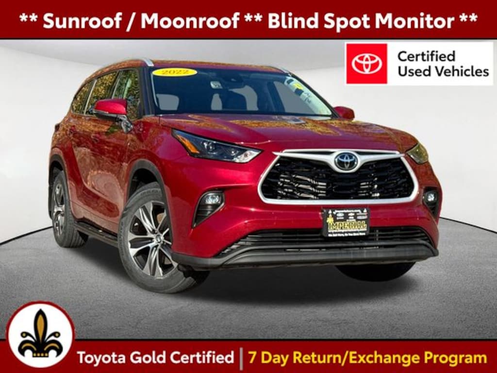 Certified 2022 Toyota Highlander XLE SUV