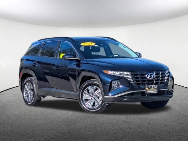 Used 2024 Hyundai Tucson Blue with VIN KM8JBCD17RU197169 for sale in Milford, MA