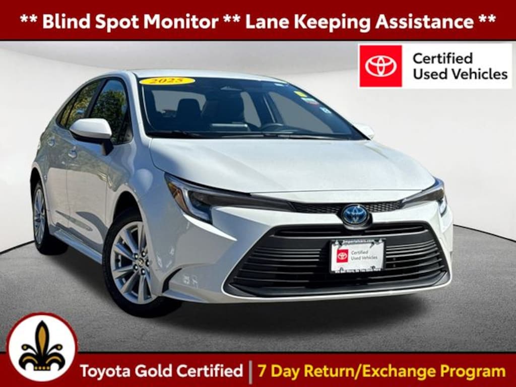 Certified 2025 Toyota Corolla Hybrid LE Sedan