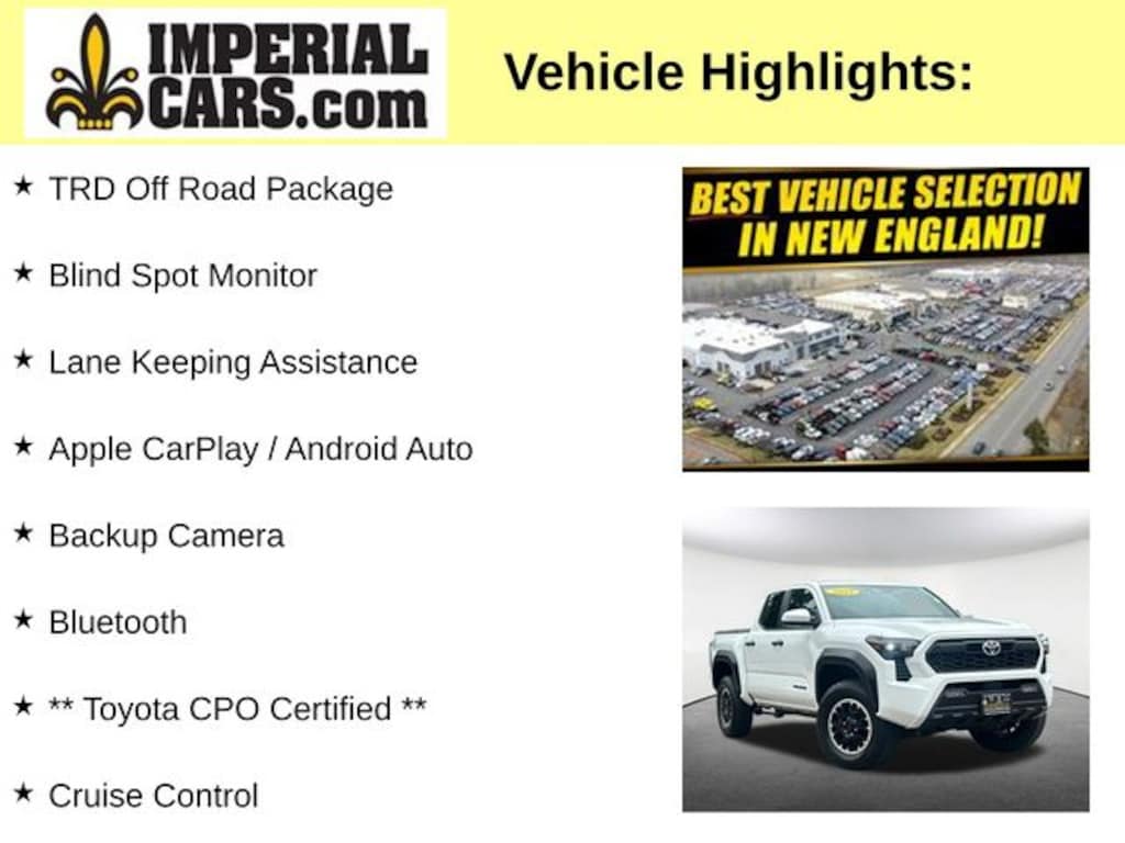 Certified 2025 Toyota Tacoma TRD Off-Road Truck