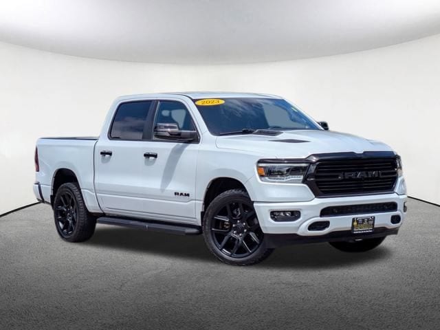 Used 2023 RAM Ram 1500 Pickup Laramie with VIN 1C6SRFJT1PN541637 for sale in Milford, MA