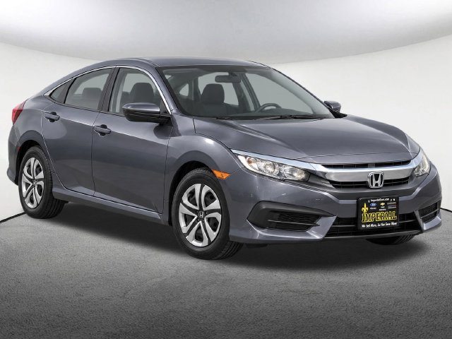 Used 2016 Honda Civic LX with VIN 19XFC2F55GE213432 for sale in Milford, MA