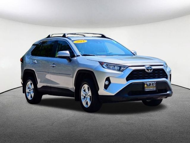 Certified 2021 Toyota RAV4 XLE with VIN 2T3P1RFV3MW236372 for sale in Milford, MA