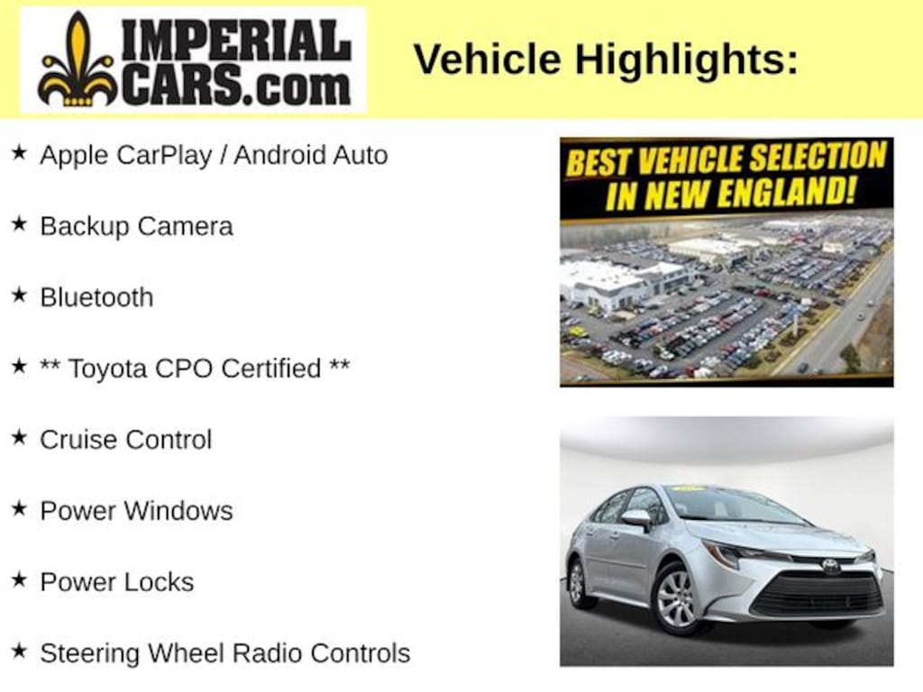 Certified 2025 Toyota Corolla LE Sedan