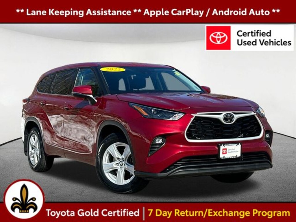 Certified 2022 Toyota Highlander LE SUV