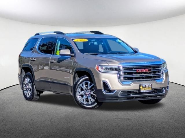 Used 2023 GMC Acadia SLT with VIN 1GKKNULS1PZ160171 for sale in Milford, MA