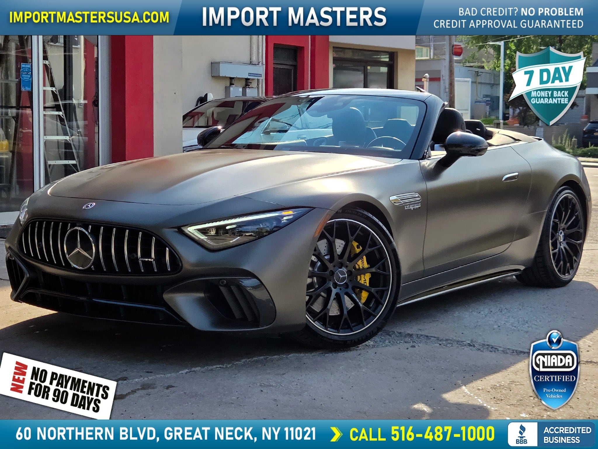 Gray 2022 Mercedes-Benz SL-Class Convertible All-Wheel Drive 9-Speed Automatic