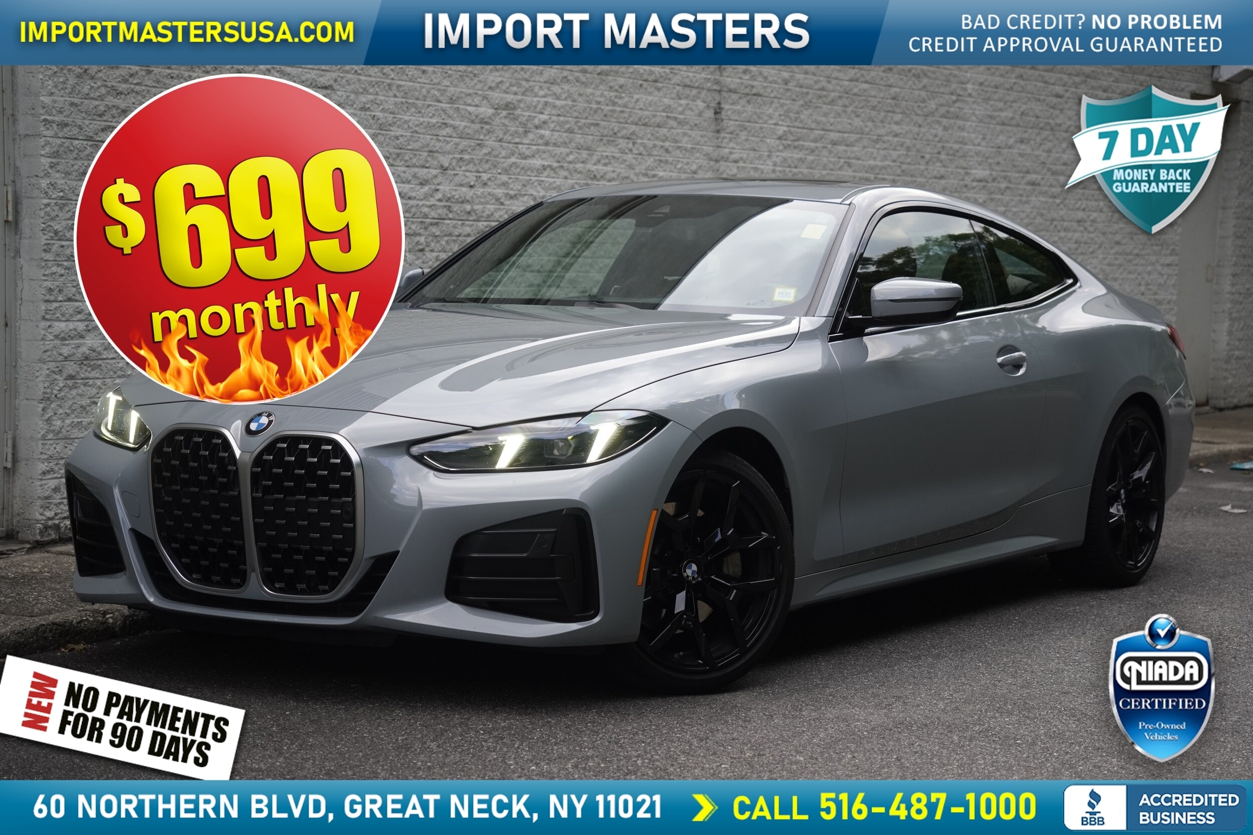 Gray 2026 BMW 4 Series Coupe All-Wheel Drive 8-Speed Automatic