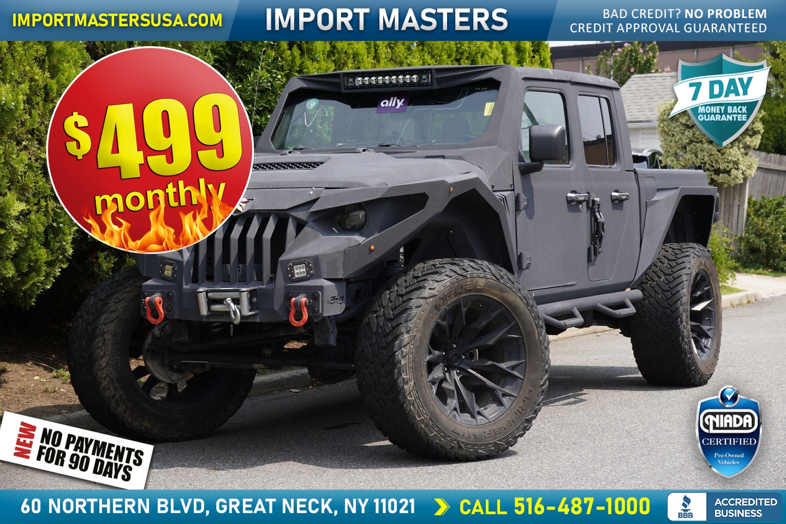 Gray 2022 Jeep Gladiator Pickup Truck Four-Wheel Drive 6-Speed Manual