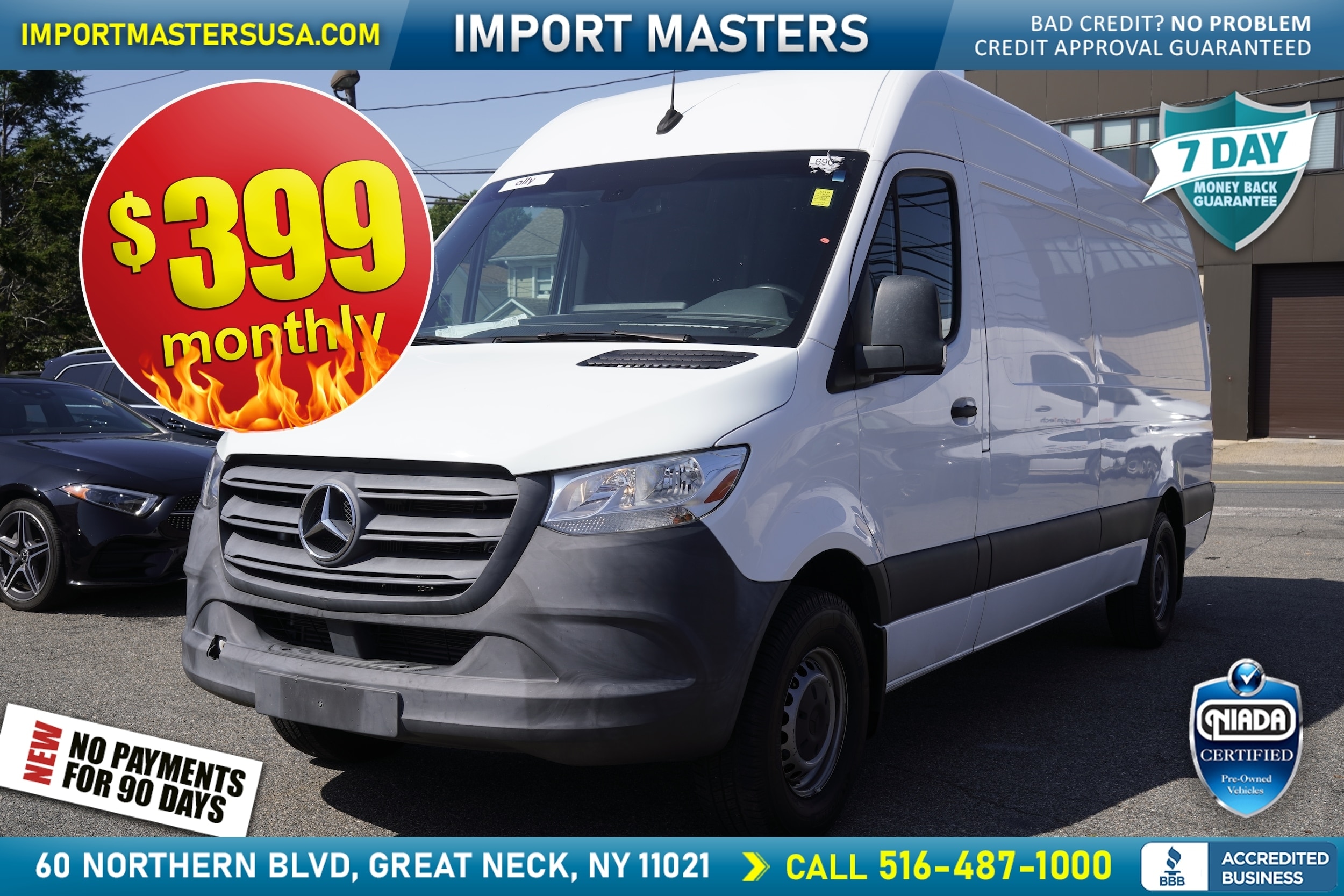 2021 Mercedes-Benz Sprinter 2500 170 High Roof Crew Van RWD