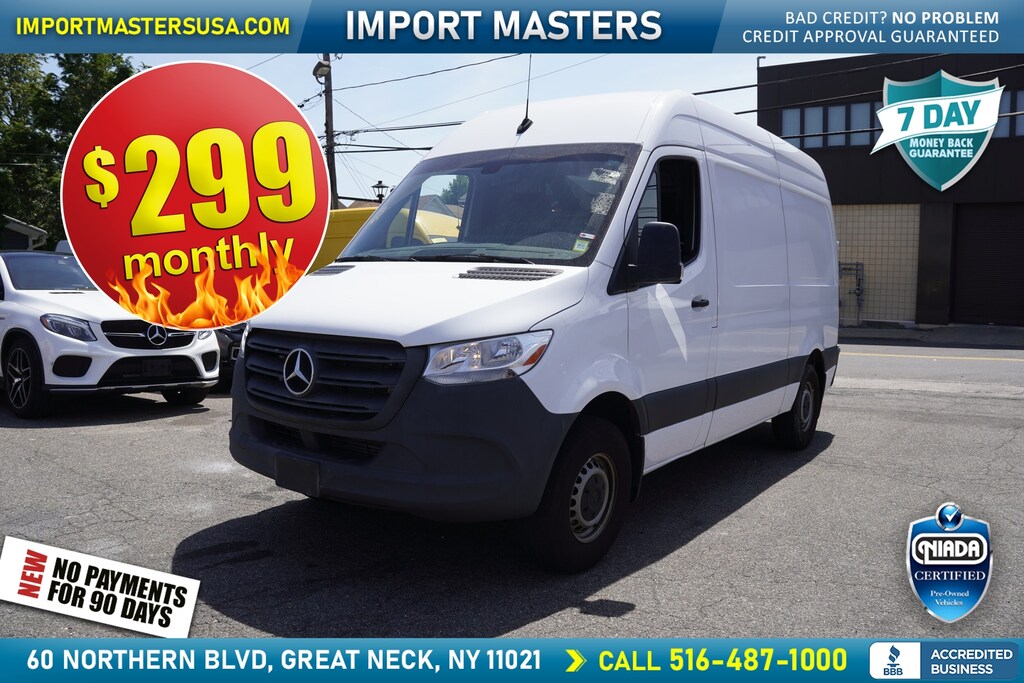 Used 2023 Mercedes-Benz Sprinter 1500 Standard Roof 4-Cyl Gas Van Cargo Van