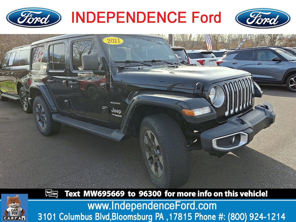 Used 2021 Jeep Wrangler Unlimited Sahara SUV