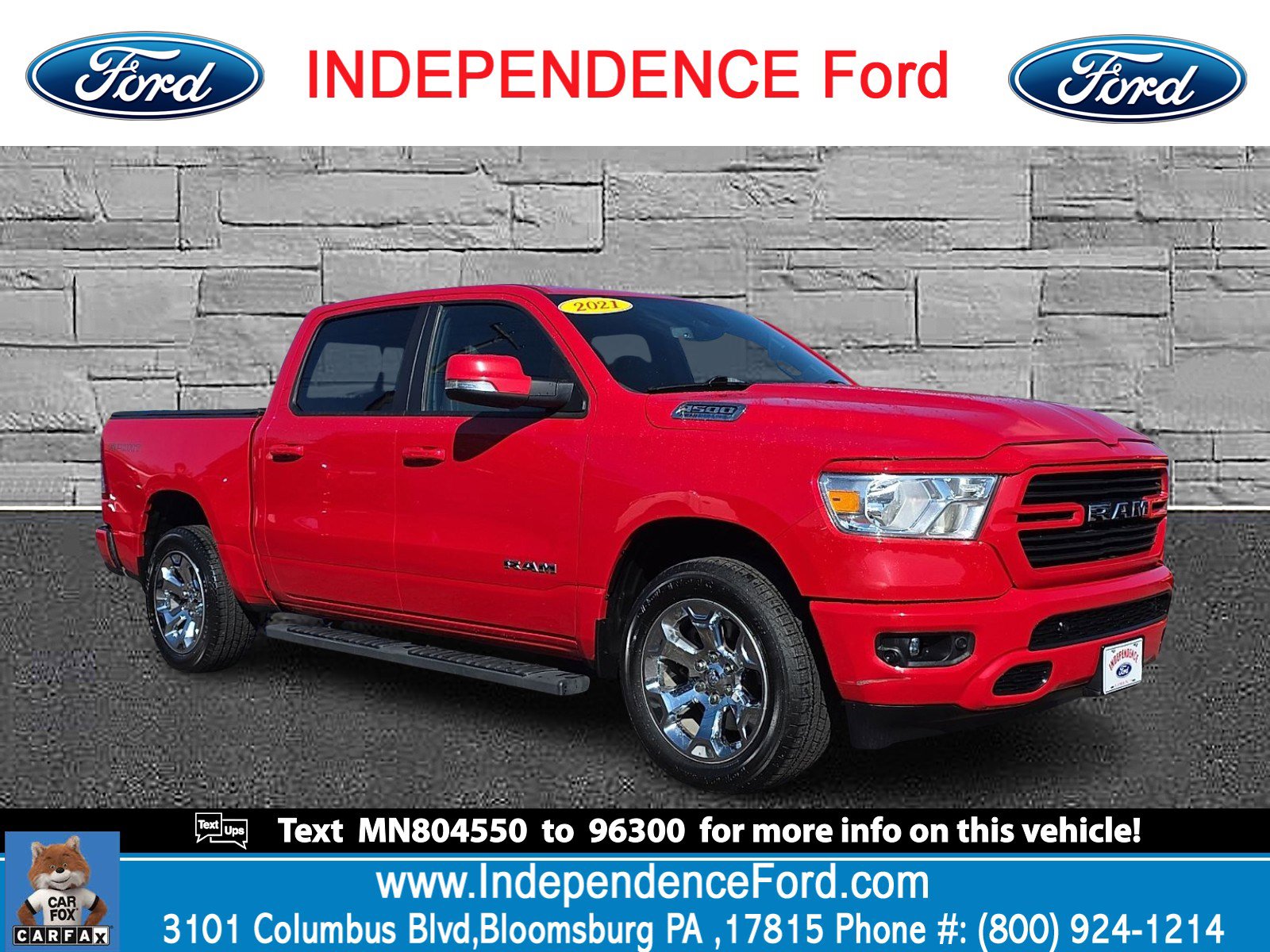 2021 RAM 1500 Big Horn/Lone Star 4x4 Crew Cab 5'7's photo