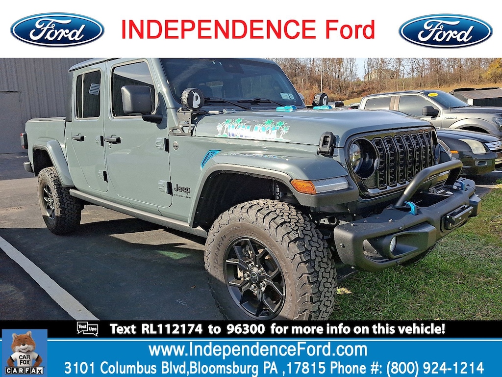 Certified 2024 Jeep Gladiator Willys Truck Crew Cab