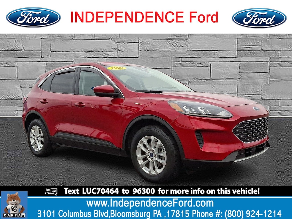 Certified 2020 Ford Escape SE SUV