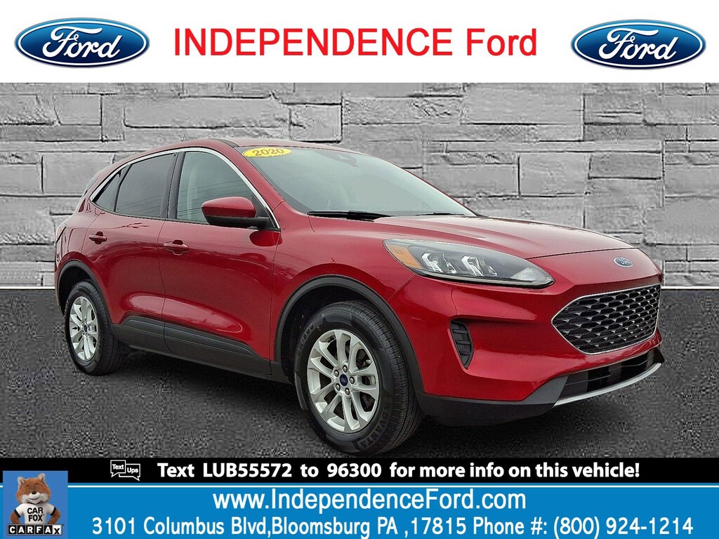 Certified 2020 Ford Escape SE SUV