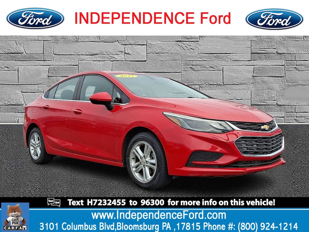 Certified 2017 Chevrolet Cruze LT Sedan