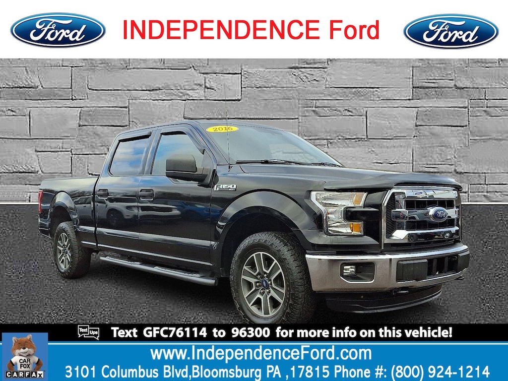 Used 2016 Ford F-150 XLT Truck SuperCrew Cab