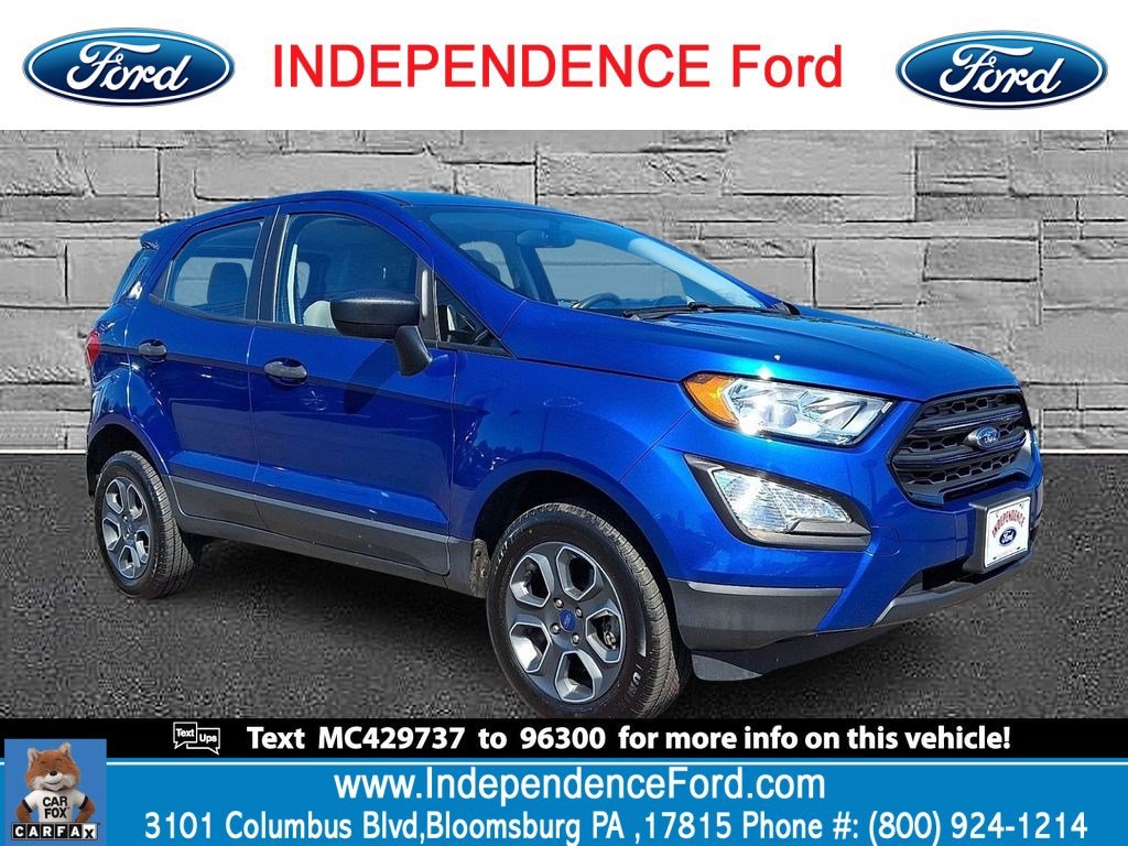 Certified 2021 Ford EcoSport S SUV