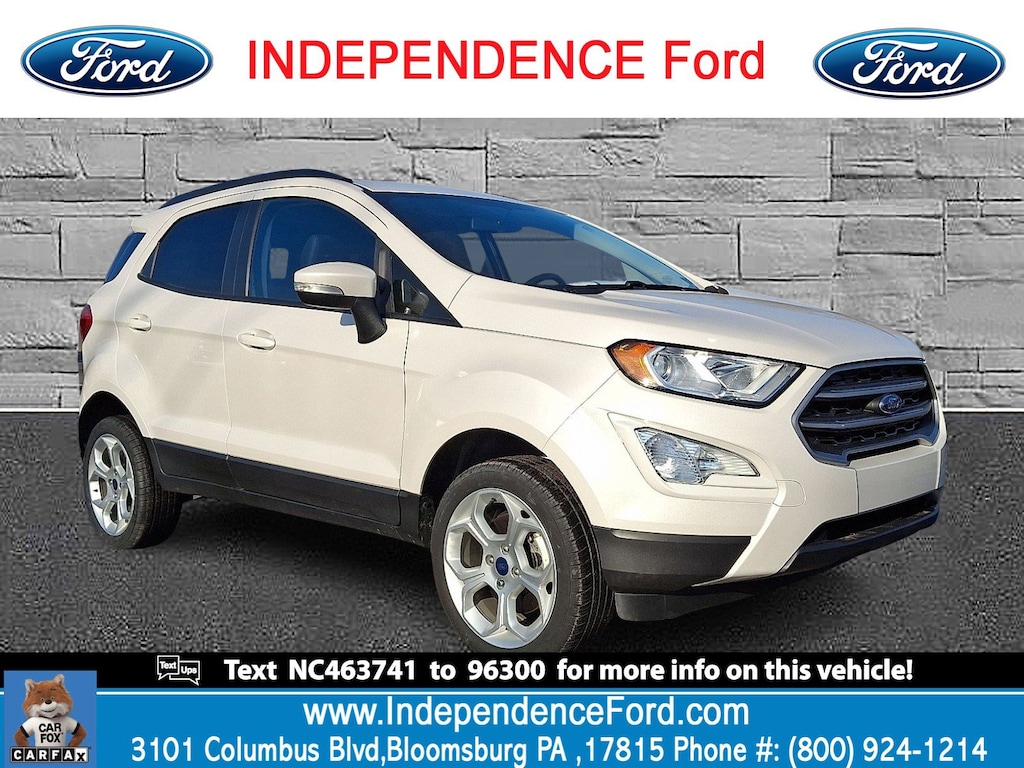 Certified 2022 Ford EcoSport SE SUV