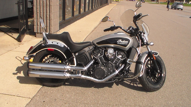 2019 Indian Scout Sixty ABS, Star Silver/Thdr BLK, 49ST MotorCycle