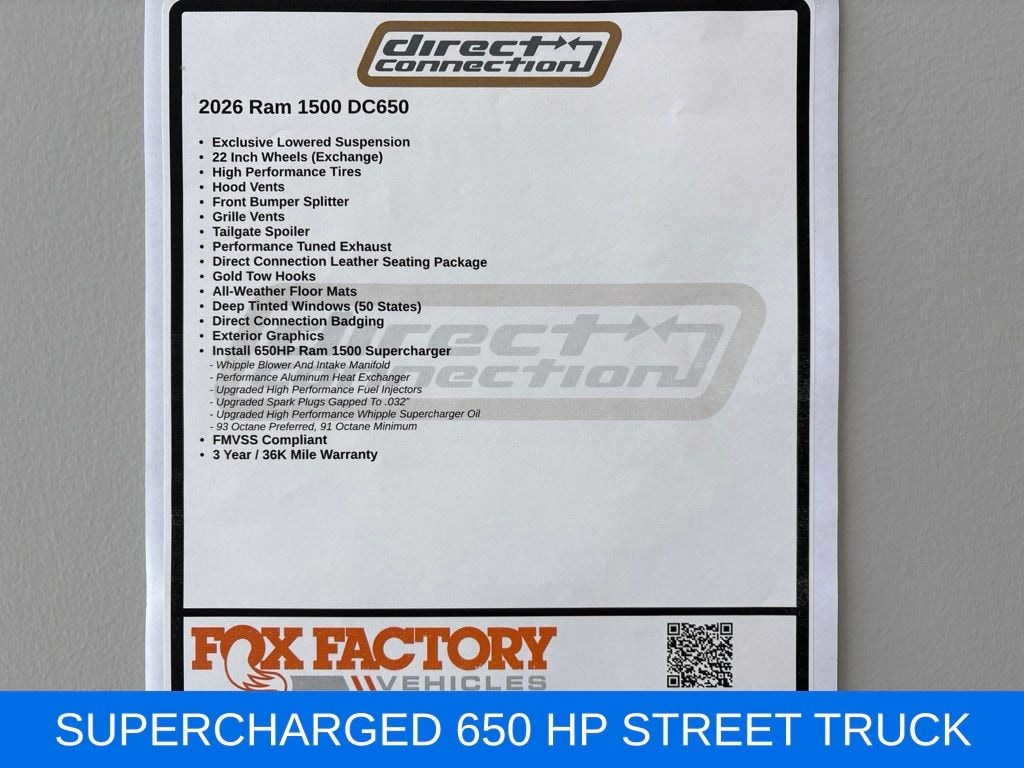 New 2026 Ram 1500 DC650 Pickup