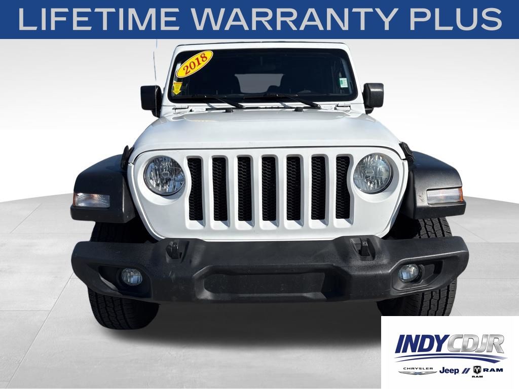 Used 2018 Jeep All-New Wrangler Unlimited Sport with VIN 1C4HJXDN0JW247936 for sale in Brownsburg, IN
