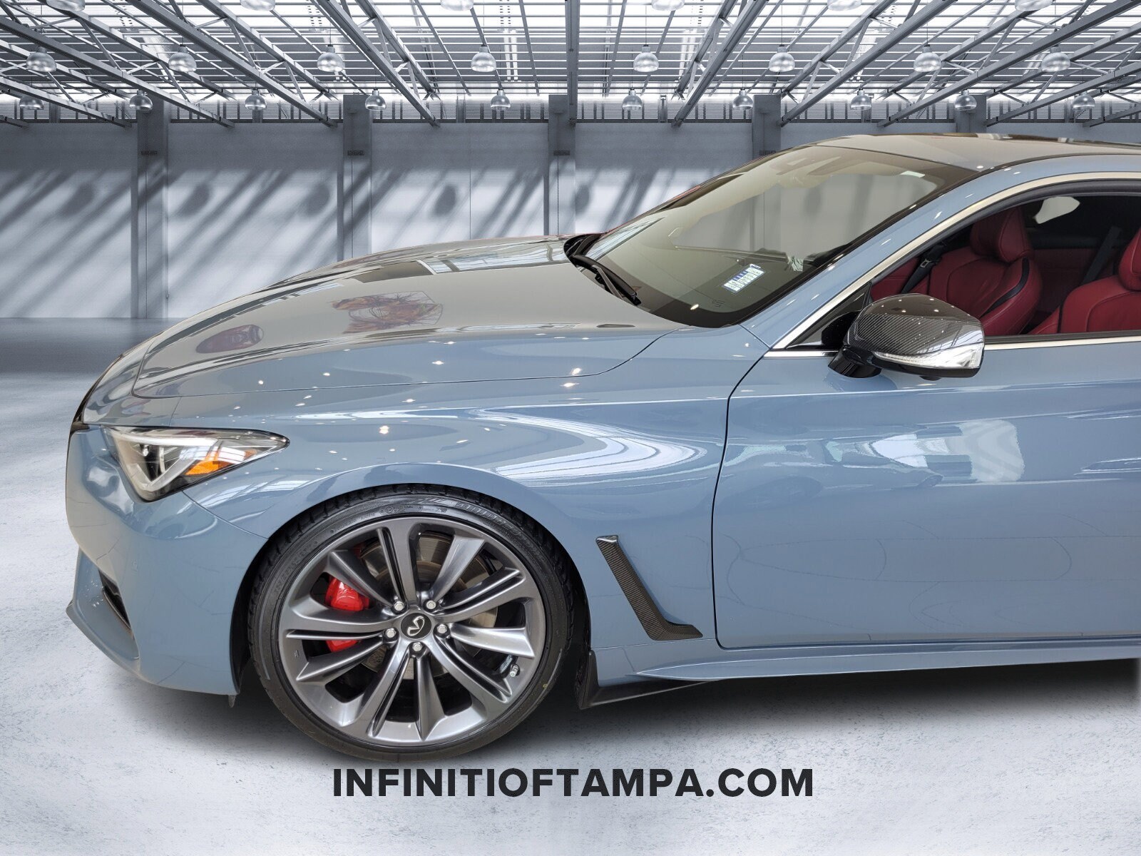 Used 2022 INFINITI Q60 Coupe RED SPORT with VIN JN1FV7LK2NM660254 for sale in Burlington, VT