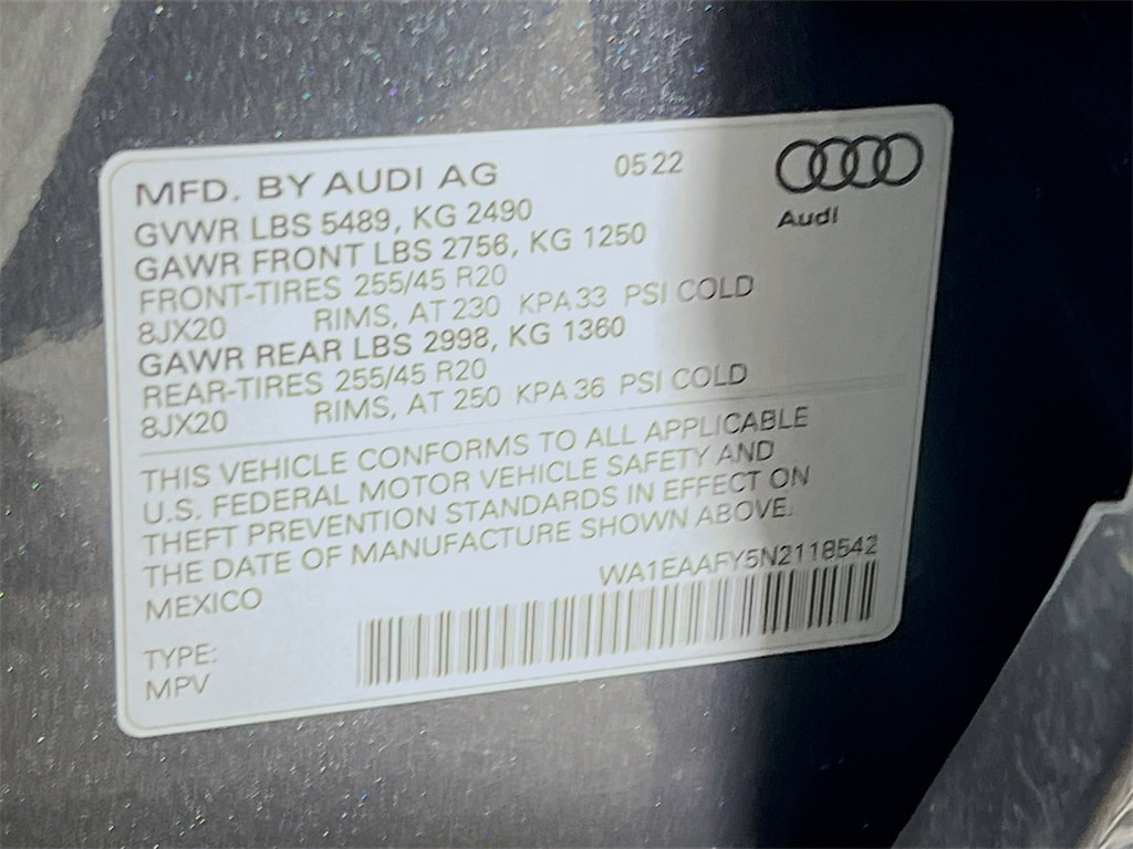 2022 AUDI Q5 - Image 34