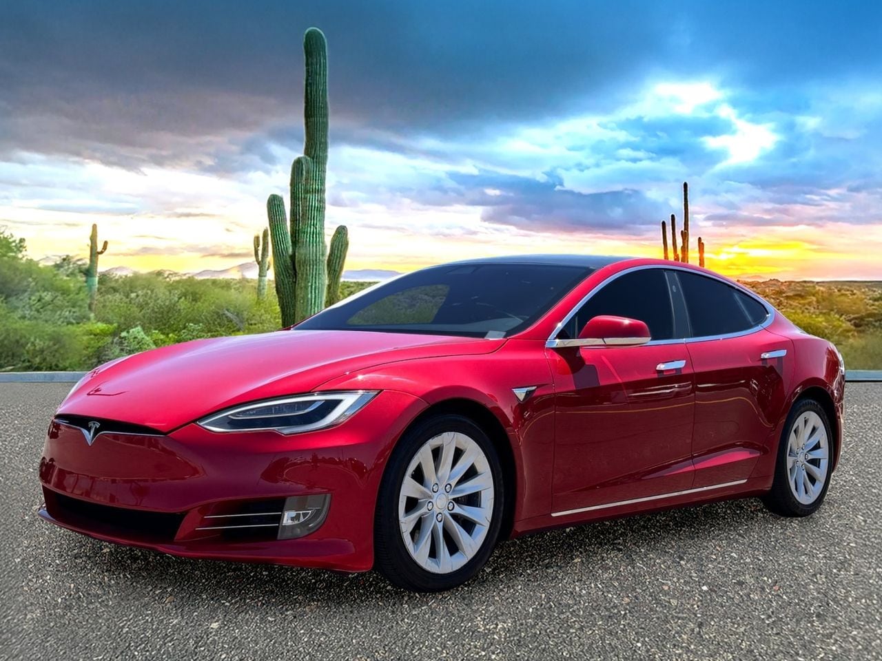 Used 2017 Tesla Model S 75D with VIN 5YJSA1E28HF209473 for sale in Scottsdale, AZ