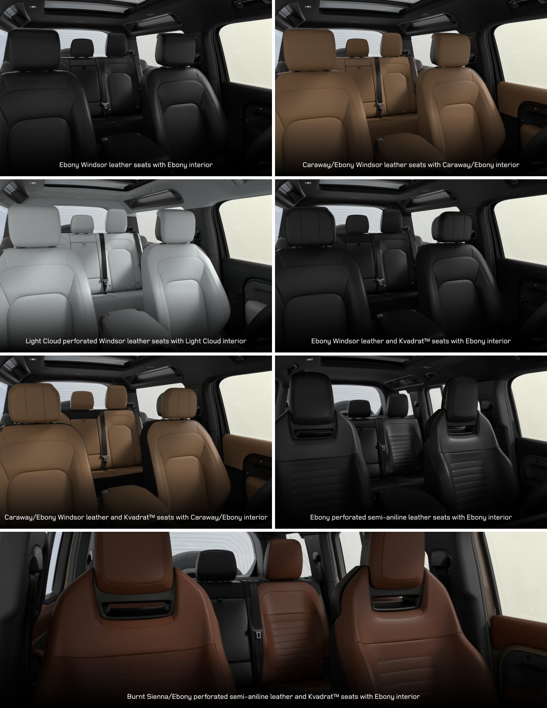 2025 DEFENDER INTERIOR COLORS