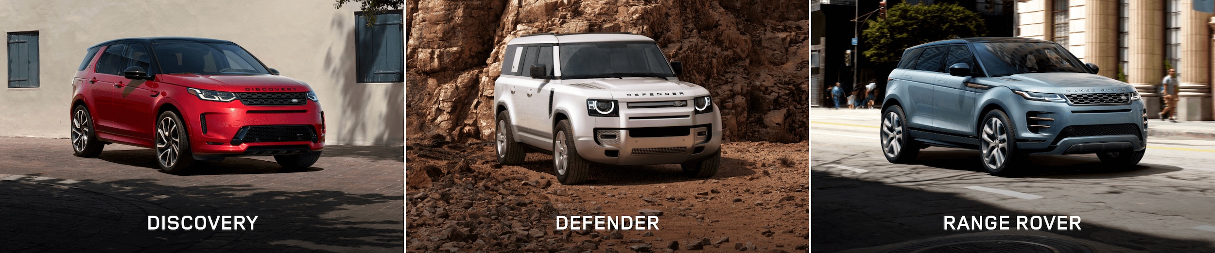 Range Rover vs. Defender vs. Discovery