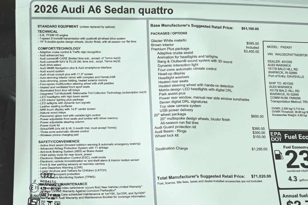 2026 Audi A6 Premium Plus - Photo 29