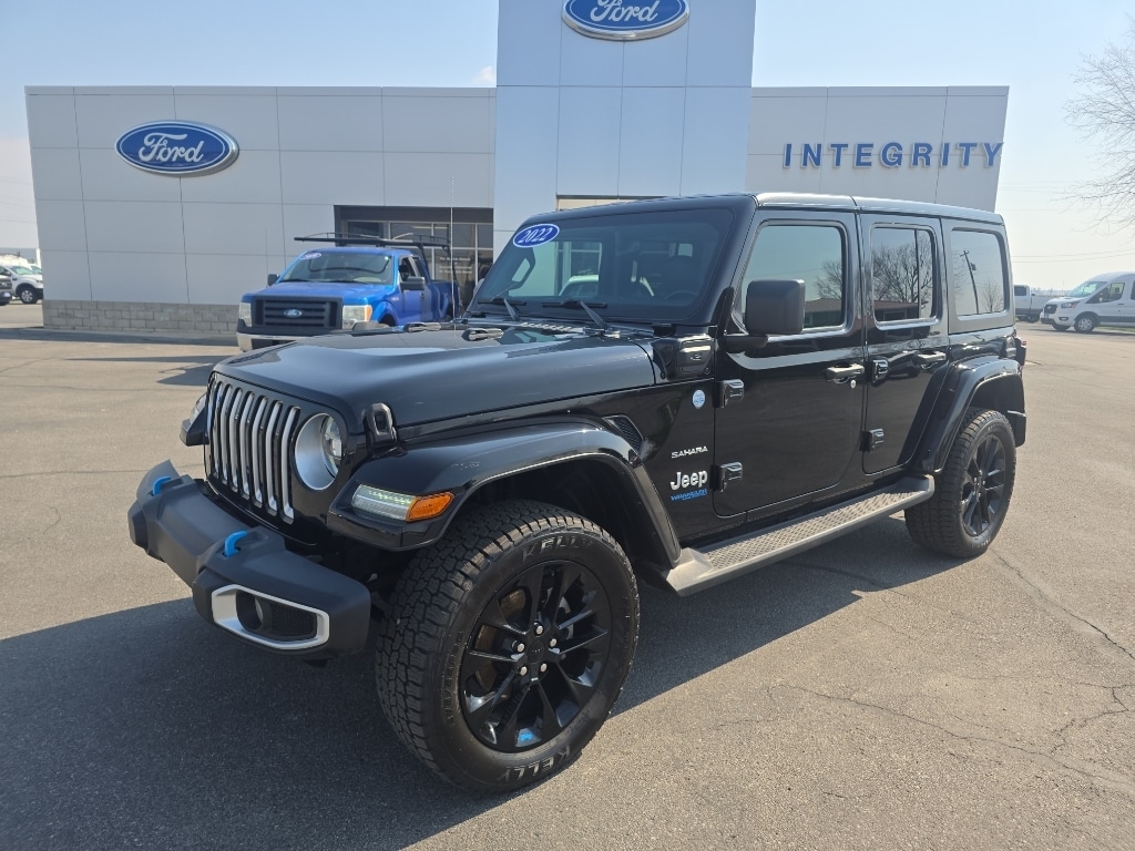 Used 2022 Jeep Wrangler Unlimited Sahara 4XE with VIN 1C4JJXP64NW276027 for sale in Paulding, OH